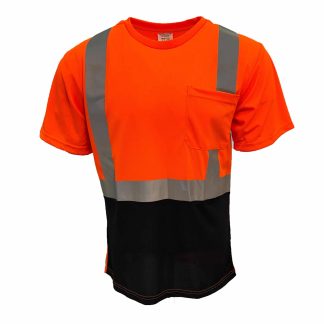 Class 2 Black Bottom Hi-Vis T-Shirt, Wickmaster™ – 2002B