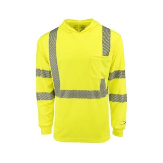 Radians ST61-3 Hooded Type R Class 3 Mesh Long Sleeve T-Shirt w/ UV Protection – ST61-3PGS